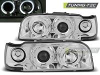 Přední světla Volvo 850, 1992-1996, Angel Eyes, chrom Přední světla Volvo 850, 1992-1996, Angel Eyes, chrom