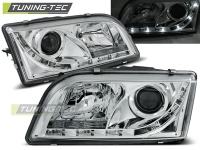 P�edn� sv�tla Volvo S40, V40, 1996-2003, LED Daylight, chrom 2